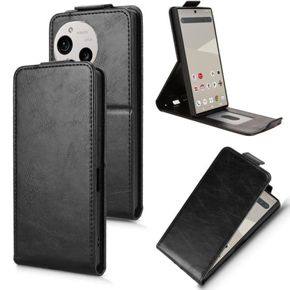Magnetic Vertical Flip Leather Phone Case with Buckle, For Sharp Aquos R11, For Sharp Aquos R10, For Sharp Aquos wish5, For Sharp Basio Active3