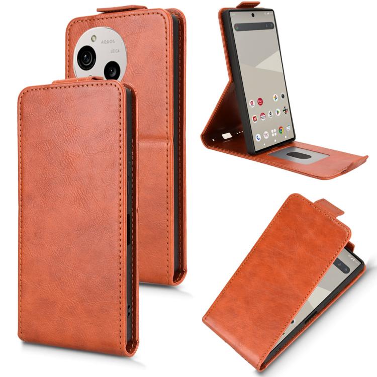 Magnetic Vertical Flip Leather Phone Case with Buckle, For Sharp Aquos R11, For Sharp Aquos R10, For Sharp Aquos wish5, For Sharp Basio Active3