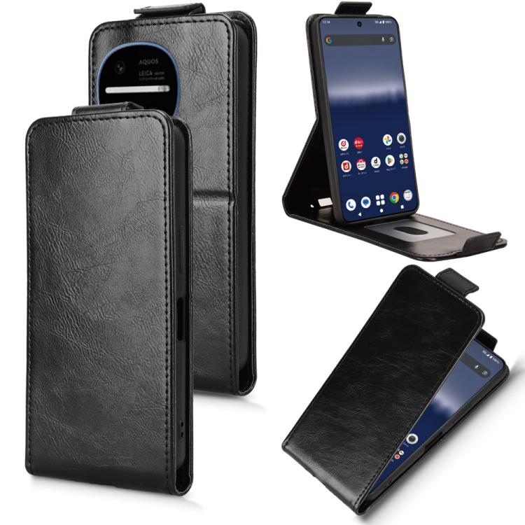 Magnetic Vertical Flip Leather Phone Case with Buckle, For Sharp Aquos R11, For Sharp Aquos R10, For Sharp Aquos wish5, For Sharp Basio Active3