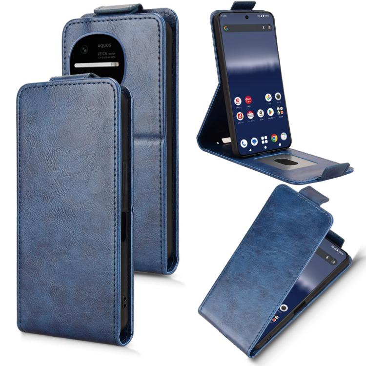 Magnetic Vertical Flip Leather Phone Case with Buckle, For Sharp Aquos R11, For Sharp Aquos R10, For Sharp Aquos wish5, For Sharp Basio Active3