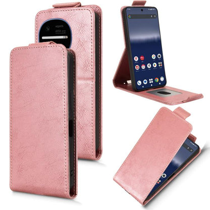 Magnetic Vertical Flip Leather Phone Case with Buckle, For Sharp Aquos R11, For Sharp Aquos R10, For Sharp Aquos wish5, For Sharp Basio Active3