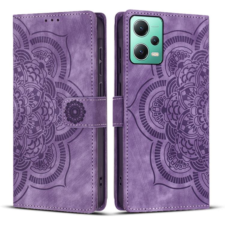 Mandala Embossed Retro Frosted Leather Phone Case, For Xiaomi 17T Pro 5G, For Xiaomi 17T 5G, For Xiaomi 15T Pro 5G, For Xiaomi 15T 5G, For Xiaomi 14T Pro, For Xiaomi 14T, For Xiaomi Poco M6 Pro 5G / Redmi 12, For Xiaomi 13T / 13T Pro                   ...