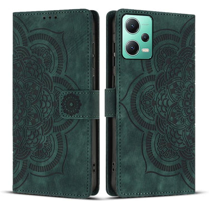 Mandala Embossed Retro Frosted Leather Phone Case, For Xiaomi 17T Pro 5G, For Xiaomi 17T 5G, For Xiaomi 15T Pro 5G, For Xiaomi 15T 5G, For Xiaomi 14T Pro, For Xiaomi 14T, For Xiaomi Poco M6 Pro 5G / Redmi 12, For Xiaomi 13T / 13T Pro                   ...