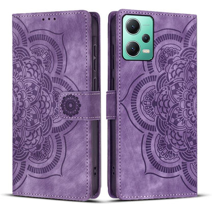 Mandala Embossed Retro Frosted Leather Phone Case, For Xiaomi 17T Pro 5G, For Xiaomi 17T 5G, For Xiaomi 15T Pro 5G, For Xiaomi 15T 5G, For Xiaomi 14T Pro, For Xiaomi 14T, For Xiaomi Poco M6 Pro 5G / Redmi 12, For Xiaomi 13T / 13T Pro                   ...