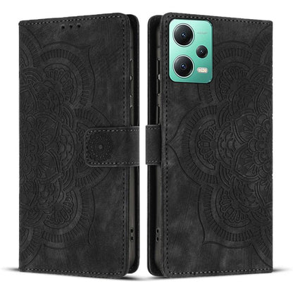 Mandala Embossed Retro Frosted Leather Phone Case, For Xiaomi 17T Pro 5G, For Xiaomi 17T 5G, For Xiaomi 15T Pro 5G, For Xiaomi 15T 5G, For Xiaomi 14T Pro, For Xiaomi 14T, For Xiaomi Poco M6 Pro 5G / Redmi 12, For Xiaomi 13T / 13T Pro                   ...