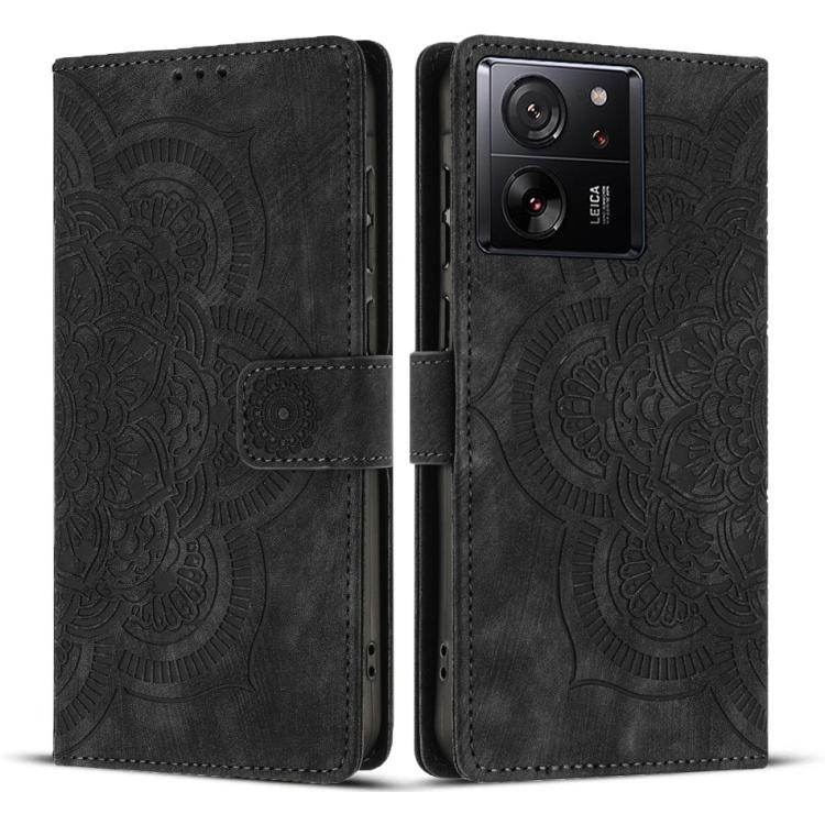 Mandala Embossed Retro Frosted Leather Phone Case, For Xiaomi 17T Pro 5G, For Xiaomi 17T 5G, For Xiaomi 15T Pro 5G, For Xiaomi 15T 5G, For Xiaomi 14T Pro, For Xiaomi 14T, For Xiaomi Poco M6 Pro 5G / Redmi 12, For Xiaomi 13T / 13T Pro                   ...