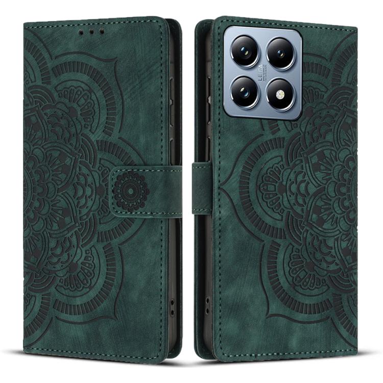 Mandala Embossed Retro Frosted Leather Phone Case, For Xiaomi 17T Pro 5G, For Xiaomi 17T 5G, For Xiaomi 15T Pro 5G, For Xiaomi 15T 5G, For Xiaomi 14T Pro, For Xiaomi 14T, For Xiaomi Poco M6 Pro 5G / Redmi 12, For Xiaomi 13T / 13T Pro                   ...