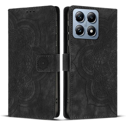 Mandala Embossed Retro Frosted Leather Phone Case, For Xiaomi 17T Pro 5G, For Xiaomi 17T 5G, For Xiaomi 15T Pro 5G, For Xiaomi 15T 5G, For Xiaomi 14T Pro, For Xiaomi 14T, For Xiaomi Poco M6 Pro 5G / Redmi 12, For Xiaomi 13T / 13T Pro                   ...