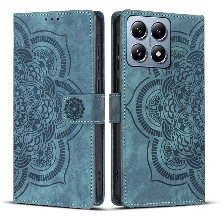 Mandala Embossed Retro Frosted Leather Phone Case, For Xiaomi 17T Pro 5G, For Xiaomi 17T 5G, For Xiaomi 15T Pro 5G, For Xiaomi 15T 5G, For Xiaomi 14T Pro, For Xiaomi 14T, For Xiaomi Poco M6 Pro 5G / Redmi 12, For Xiaomi 13T / 13T Pro                   ...