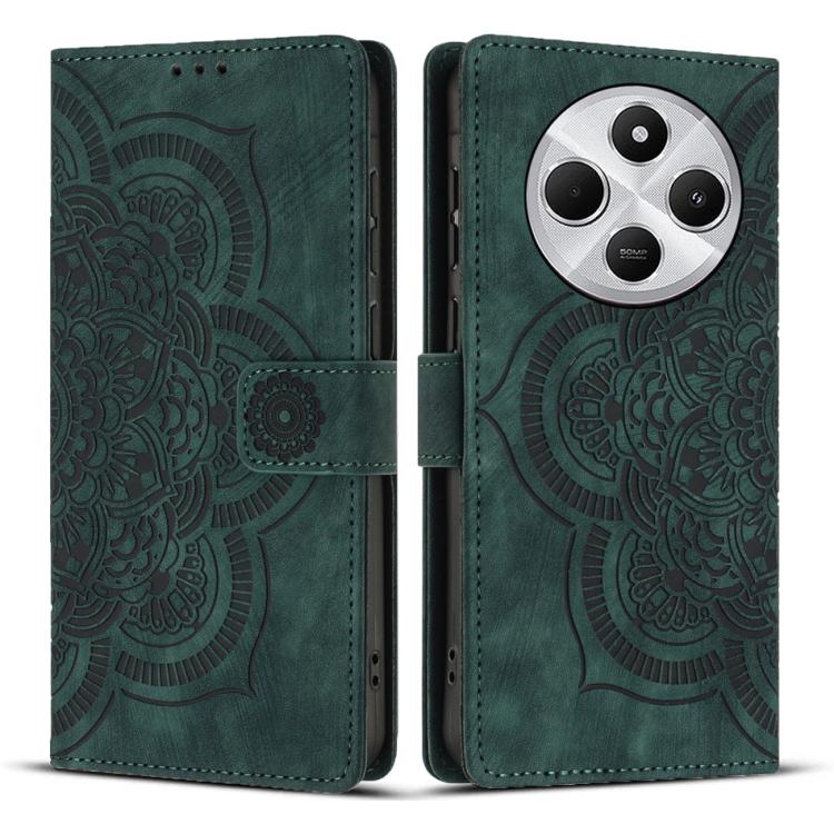 Mandala Embossed Retro Frosted Leather Phone Case, For Redmi Note 17 5G / 4G Global 169.7mm, For Redmi Note 17 Pro Max 5G Global 163.4mm, For Redmi Note 17 Pro 5G Global 163.5mm, For Redmi 17 5G / 4G Global 170mm, For Redmi Note 15 Pro+ 5G Global 163.3...
