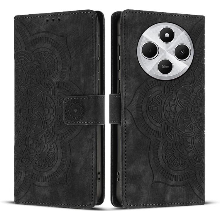 Mandala Embossed Retro Frosted Leather Phone Case, For Redmi Note 17 5G / 4G Global 169.7mm, For Redmi Note 17 Pro Max 5G Global 163.4mm, For Redmi Note 17 Pro 5G Global 163.5mm, For Redmi 17 5G / 4G Global 170mm, For Redmi Note 15 Pro+ 5G Global 163.3...