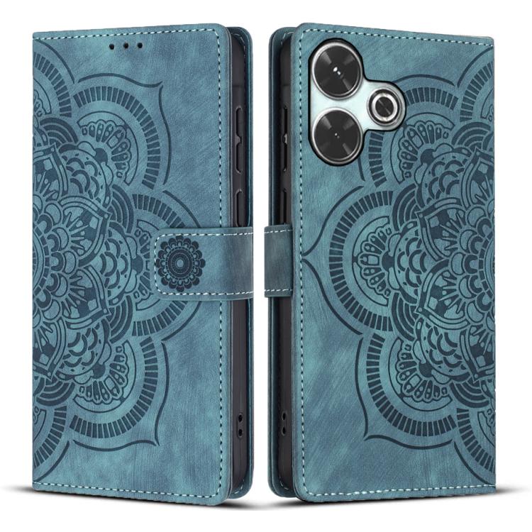 Mandala Embossed Retro Frosted Leather Phone Case, For Redmi Note 17 5G / 4G Global 169.7mm, For Redmi Note 17 Pro Max 5G Global 163.4mm, For Redmi Note 17 Pro 5G Global 163.5mm, For Redmi 17 5G / 4G Global 170mm, For Redmi Note 15 Pro+ 5G Global 163.3...