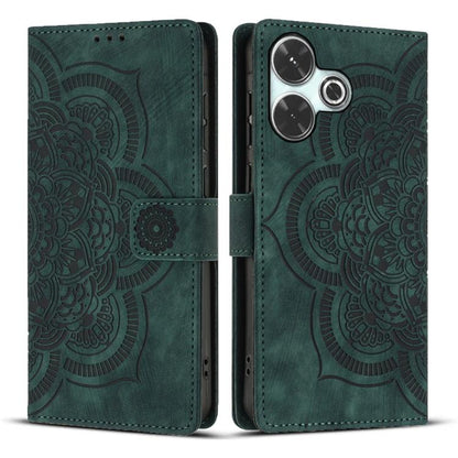 Mandala Embossed Retro Frosted Leather Phone Case, For Redmi Note 17 5G / 4G Global 169.7mm, For Redmi Note 17 Pro Max 5G Global 163.4mm, For Redmi Note 17 Pro 5G Global 163.5mm, For Redmi 17 5G / 4G Global 170mm, For Redmi Note 15 Pro+ 5G Global 163.3...