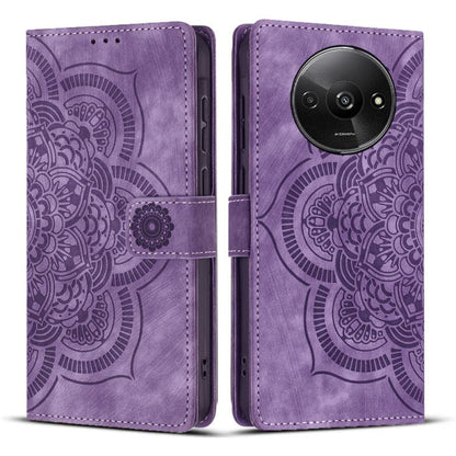 Mandala Embossed Retro Frosted Leather Phone Case, For Redmi Note 17 5G / 4G Global 169.7mm, For Redmi Note 17 Pro Max 5G Global 163.4mm, For Redmi Note 17 Pro 5G Global 163.5mm, For Redmi 17 5G / 4G Global 170mm, For Redmi Note 15 Pro+ 5G Global 163.3...