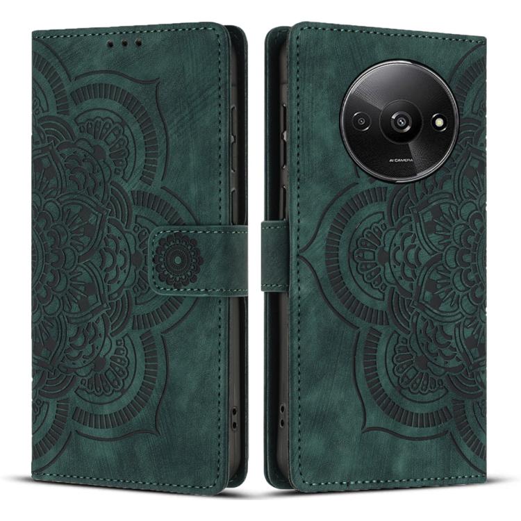 Mandala Embossed Retro Frosted Leather Phone Case, For Redmi Note 17 5G / 4G Global 169.7mm, For Redmi Note 17 Pro Max 5G Global 163.4mm, For Redmi Note 17 Pro 5G Global 163.5mm, For Redmi 17 5G / 4G Global 170mm, For Redmi Note 15 Pro+ 5G Global 163.3...