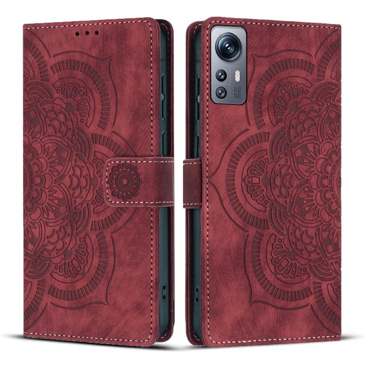 Mandala Embossed Retro Frosted Leather Phone Case, For Redmi Note 13 4G, For Redmi 13C 4G / 5G, For Redmi Note 13 5G, For Redmi Note 13 Pro 5G, For Redmi Note 11S / 12S, For Redmi Note 12 4G, For Redmi Note 11 Pro 4G / 5G