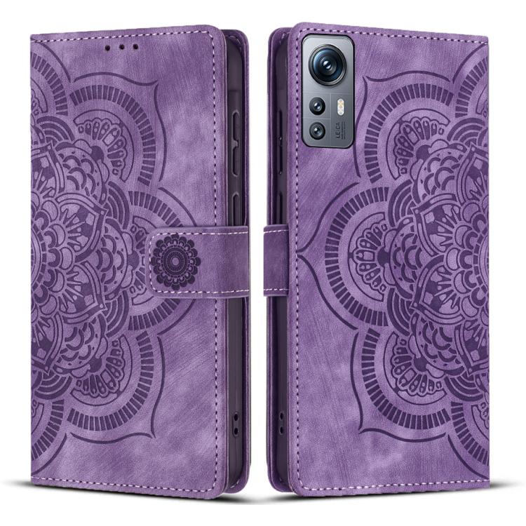 Mandala Embossed Retro Frosted Leather Phone Case, For Redmi Note 13 4G, For Redmi 13C 4G / 5G, For Redmi Note 13 5G, For Redmi Note 13 Pro 5G, For Redmi Note 11S / 12S, For Redmi Note 12 4G, For Redmi Note 11 Pro 4G / 5G