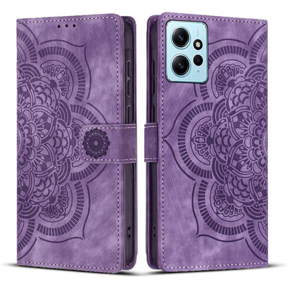 Mandala Embossed Retro Frosted Leather Phone Case, For Redmi Note 13 4G, For Redmi 13C 4G / 5G, For Redmi Note 13 5G, For Redmi Note 13 Pro 5G, For Redmi Note 11S / 12S, For Redmi Note 12 4G, For Redmi Note 11 Pro 4G / 5G