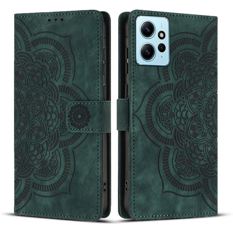 Mandala Embossed Retro Frosted Leather Phone Case, For Redmi Note 13 4G, For Redmi 13C 4G / 5G, For Redmi Note 13 5G, For Redmi Note 13 Pro 5G, For Redmi Note 11S / 12S, For Redmi Note 12 4G, For Redmi Note 11 Pro 4G / 5G
