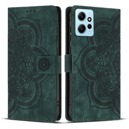 Mandala Embossed Retro Frosted Leather Phone Case, For Redmi Note 13 4G, For Redmi 13C 4G / 5G, For Redmi Note 13 5G, For Redmi Note 13 Pro 5G, For Redmi Note 11S / 12S, For Redmi Note 12 4G, For Redmi Note 11 Pro 4G / 5G