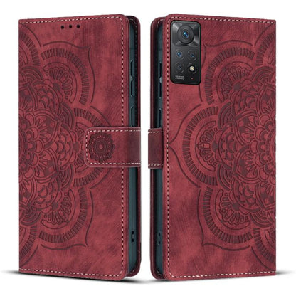 Mandala Embossed Retro Frosted Leather Phone Case, For Redmi Note 13 4G, For Redmi 13C 4G / 5G, For Redmi Note 13 5G, For Redmi Note 13 Pro 5G, For Redmi Note 11S / 12S, For Redmi Note 12 4G, For Redmi Note 11 Pro 4G / 5G