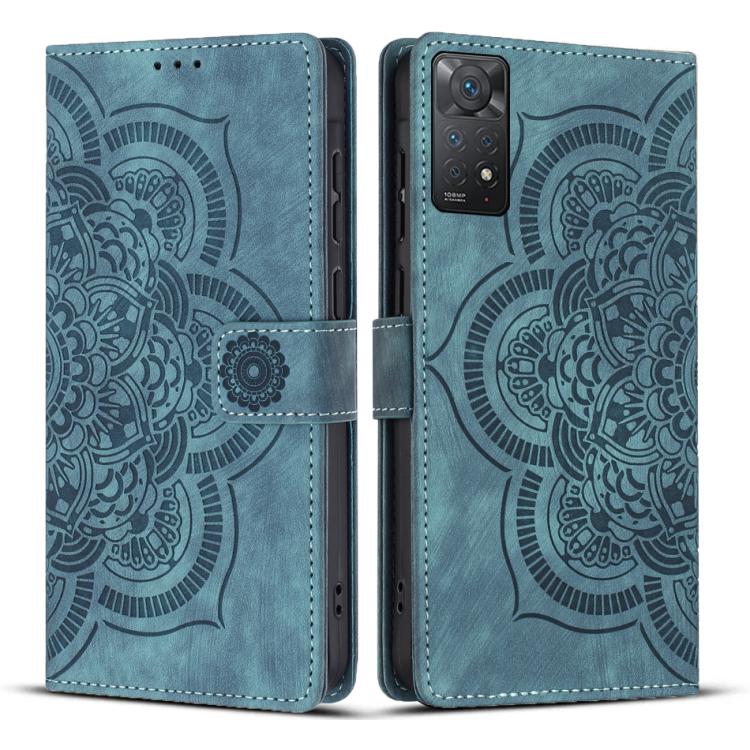 Mandala Embossed Retro Frosted Leather Phone Case, For Redmi Note 13 4G, For Redmi 13C 4G / 5G, For Redmi Note 13 5G, For Redmi Note 13 Pro 5G, For Redmi Note 11S / 12S, For Redmi Note 12 4G, For Redmi Note 11 Pro 4G / 5G