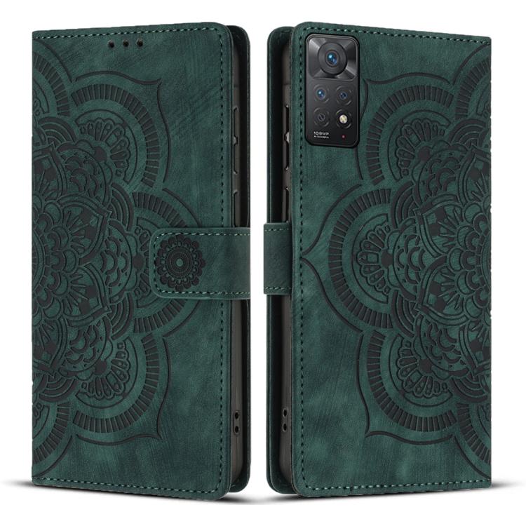 Mandala Embossed Retro Frosted Leather Phone Case, For Redmi Note 13 4G, For Redmi 13C 4G / 5G, For Redmi Note 13 5G, For Redmi Note 13 Pro 5G, For Redmi Note 11S / 12S, For Redmi Note 12 4G, For Redmi Note 11 Pro 4G / 5G