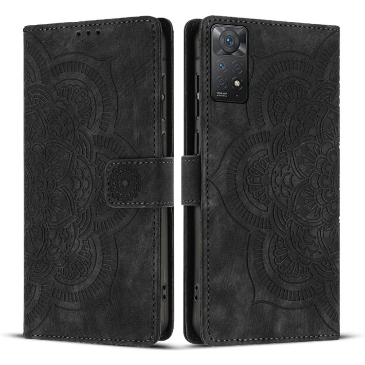 Mandala Embossed Retro Frosted Leather Phone Case, For Redmi Note 13 4G, For Redmi 13C 4G / 5G, For Redmi Note 13 5G, For Redmi Note 13 Pro 5G, For Redmi Note 11S / 12S, For Redmi Note 12 4G, For Redmi Note 11 Pro 4G / 5G