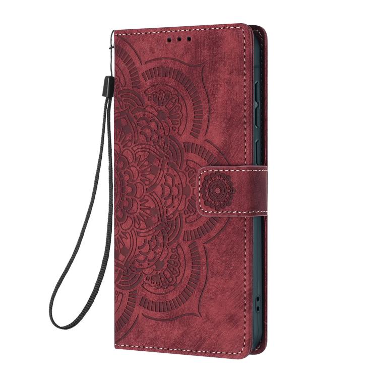 Mandala Embossed Retro Frosted Leather Phone Case, For Redmi Note 13 4G, For Redmi 13C 4G / 5G, For Redmi Note 13 5G, For Redmi Note 13 Pro 5G, For Redmi Note 11S / 12S, For Redmi Note 12 4G, For Redmi Note 11 Pro 4G / 5G