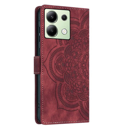 Mandala Embossed Retro Frosted Leather Phone Case, For Redmi Note 13 4G, For Redmi 13C 4G / 5G, For Redmi Note 13 5G, For Redmi Note 13 Pro 5G, For Redmi Note 11S / 12S, For Redmi Note 12 4G, For Redmi Note 11 Pro 4G / 5G