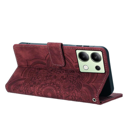 Mandala Embossed Retro Frosted Leather Phone Case, For Redmi Note 13 4G, For Redmi 13C 4G / 5G, For Redmi Note 13 5G, For Redmi Note 13 Pro 5G, For Redmi Note 11S / 12S, For Redmi Note 12 4G, For Redmi Note 11 Pro 4G / 5G