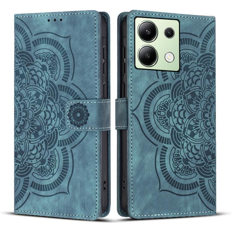 Mandala Embossed Retro Frosted Leather Phone Case, For Redmi Note 13 4G, For Redmi 13C 4G / 5G, For Redmi Note 13 5G, For Redmi Note 13 Pro 5G, For Redmi Note 11S / 12S, For Redmi Note 12 4G, For Redmi Note 11 Pro 4G / 5G
