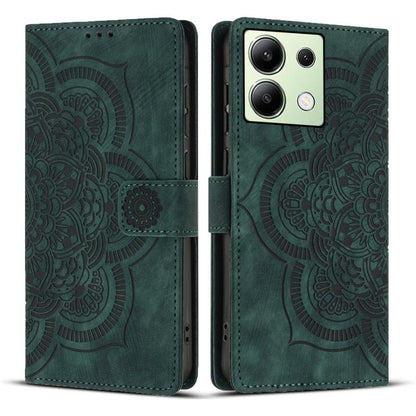 Mandala Embossed Retro Frosted Leather Phone Case, For Redmi Note 13 4G, For Redmi 13C 4G / 5G, For Redmi Note 13 5G, For Redmi Note 13 Pro 5G, For Redmi Note 11S / 12S, For Redmi Note 12 4G, For Redmi Note 11 Pro 4G / 5G
