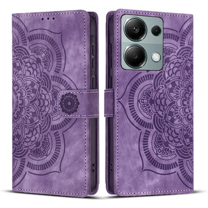 Mandala Embossed Retro Frosted Leather Phone Case, For Redmi Note 17 5G / 4G Global 169.7mm, For Redmi Note 17 Pro Max 5G Global 163.4mm, For Redmi Note 17 Pro 5G Global 163.5mm, For Redmi 17 5G / 4G Global 170mm, For Redmi Note 15 Pro+ 5G Global 163.3...