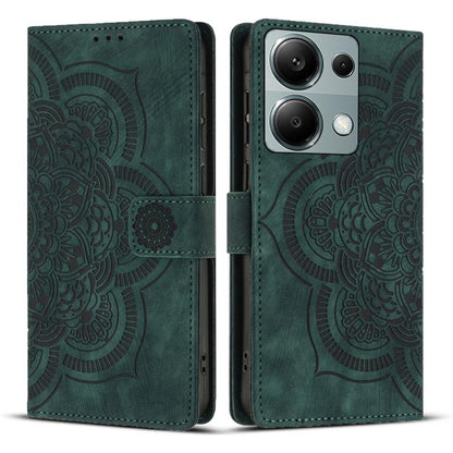 Mandala Embossed Retro Frosted Leather Phone Case, For Redmi Note 17 5G / 4G Global 169.7mm, For Redmi Note 17 Pro Max 5G Global 163.4mm, For Redmi Note 17 Pro 5G Global 163.5mm, For Redmi 17 5G / 4G Global 170mm, For Redmi Note 15 Pro+ 5G Global 163.3...