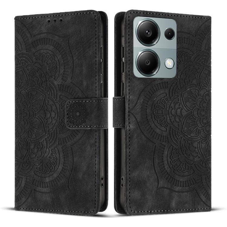 Mandala Embossed Retro Frosted Leather Phone Case, For Redmi Note 17 5G / 4G Global 169.7mm, For Redmi Note 17 Pro Max 5G Global 163.4mm, For Redmi Note 17 Pro 5G Global 163.5mm, For Redmi 17 5G / 4G Global 170mm, For Redmi Note 15 Pro+ 5G Global 163.3...