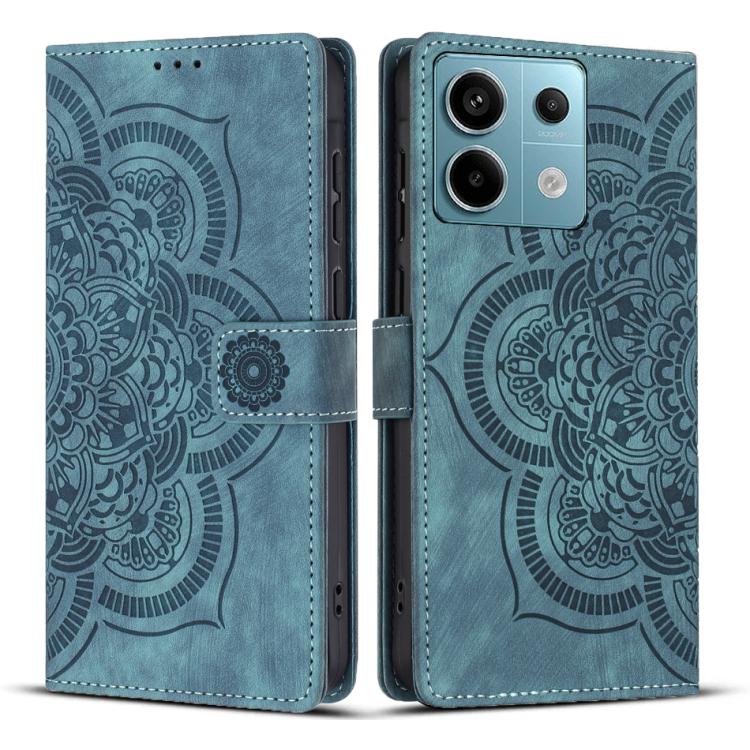 Mandala Embossed Retro Frosted Leather Phone Case, For Redmi Note 13 4G, For Redmi 13C 4G / 5G, For Redmi Note 13 5G, For Redmi Note 13 Pro 5G, For Redmi Note 11S / 12S, For Redmi Note 12 4G, For Redmi Note 11 Pro 4G / 5G