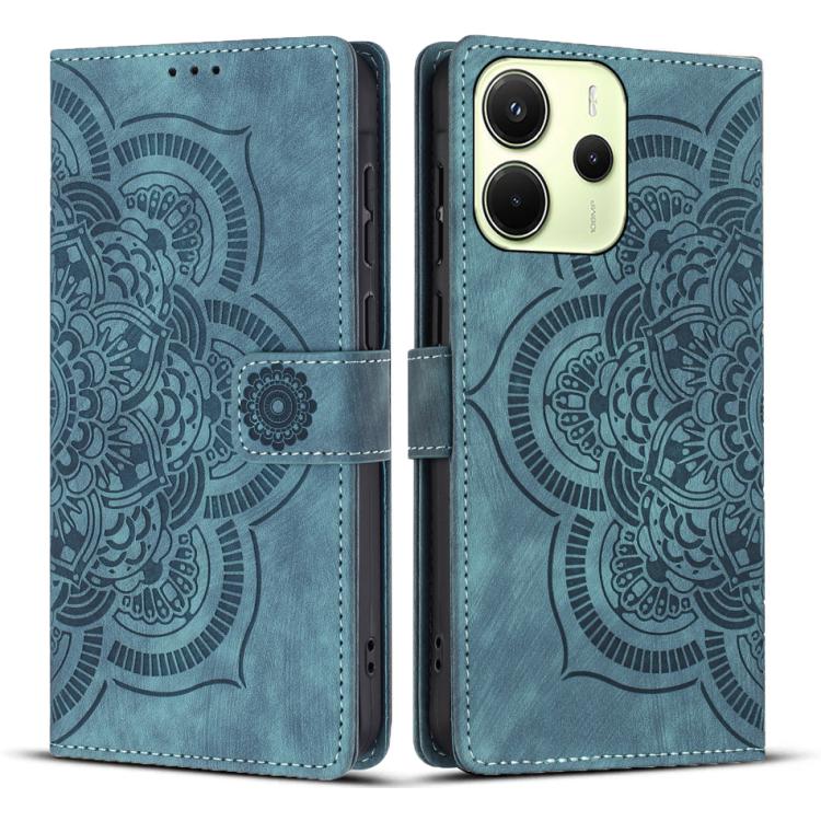 Mandala Embossed Retro Frosted Leather Phone Case, For Redmi Note 17 5G / 4G Global 169.7mm, For Redmi Note 17 Pro Max 5G Global 163.4mm, For Redmi Note 17 Pro 5G Global 163.5mm, For Redmi 17 5G / 4G Global 170mm, For Redmi Note 15 Pro+ 5G Global 163.3...