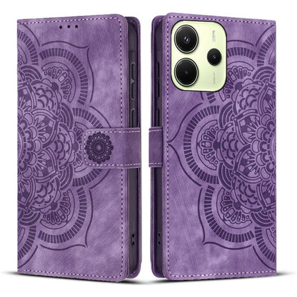 Mandala Embossed Retro Frosted Leather Phone Case, For Redmi Note 17 5G / 4G Global 169.7mm, For Redmi Note 17 Pro Max 5G Global 163.4mm, For Redmi Note 17 Pro 5G Global 163.5mm, For Redmi 17 5G / 4G Global 170mm, For Redmi Note 15 Pro+ 5G Global 163.3...