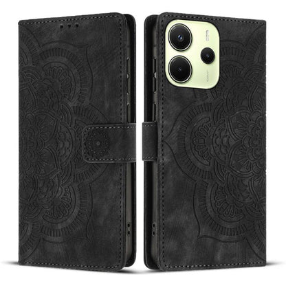 Mandala Embossed Retro Frosted Leather Phone Case, For Redmi Note 17 5G / 4G Global 169.7mm, For Redmi Note 17 Pro Max 5G Global 163.4mm, For Redmi Note 17 Pro 5G Global 163.5mm, For Redmi 17 5G / 4G Global 170mm, For Redmi Note 15 Pro+ 5G Global 163.3...