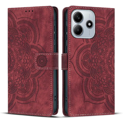 Mandala Embossed Retro Frosted Leather Phone Case, For Redmi Note 17 5G / 4G Global 169.7mm, For Redmi Note 17 Pro Max 5G Global 163.4mm, For Redmi Note 17 Pro 5G Global 163.5mm, For Redmi 17 5G / 4G Global 170mm, For Redmi Note 15 Pro+ 5G Global 163.3...