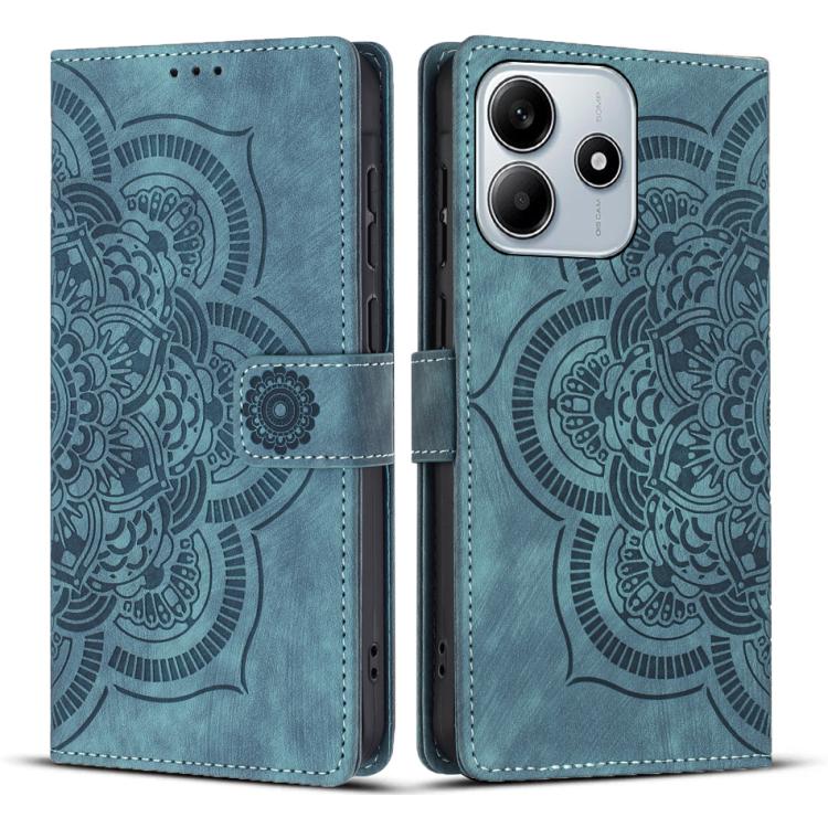 Mandala Embossed Retro Frosted Leather Phone Case, For Redmi Note 17 5G / 4G Global 169.7mm, For Redmi Note 17 Pro Max 5G Global 163.4mm, For Redmi Note 17 Pro 5G Global 163.5mm, For Redmi 17 5G / 4G Global 170mm, For Redmi Note 15 Pro+ 5G Global 163.3...
