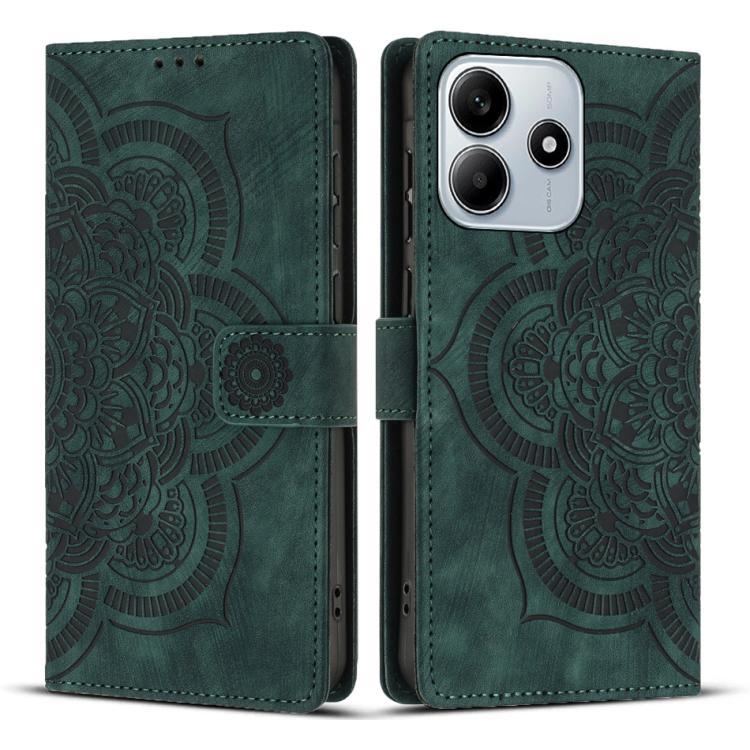 Mandala Embossed Retro Frosted Leather Phone Case, For Redmi Note 17 5G / 4G Global 169.7mm, For Redmi Note 17 Pro Max 5G Global 163.4mm, For Redmi Note 17 Pro 5G Global 163.5mm, For Redmi 17 5G / 4G Global 170mm, For Redmi Note 15 Pro+ 5G Global 163.3...