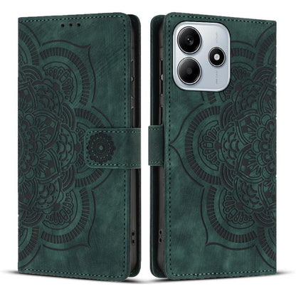 Mandala Embossed Retro Frosted Leather Phone Case, For Redmi Note 17 5G / 4G Global 169.7mm, For Redmi Note 17 Pro Max 5G Global 163.4mm, For Redmi Note 17 Pro 5G Global 163.5mm, For Redmi 17 5G / 4G Global 170mm, For Redmi Note 15 Pro+ 5G Global 163.3...