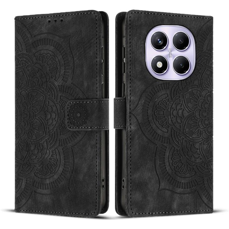 Mandala Embossed Retro Frosted Leather Phone Case, For Redmi Note 17 5G / 4G Global 169.7mm, For Redmi Note 17 Pro Max 5G Global 163.4mm, For Redmi Note 17 Pro 5G Global 163.5mm, For Redmi 17 5G / 4G Global 170mm, For Redmi Note 15 Pro+ 5G Global 163.3...