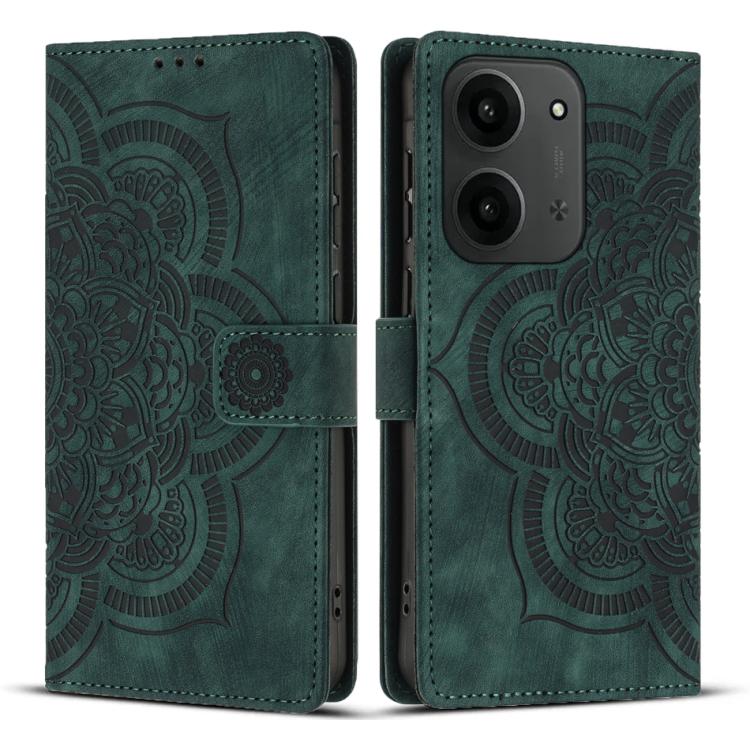 Mandala Embossed Retro Frosted Leather Phone Case, For Redmi Note 17 5G / 4G Global 169.7mm, For Redmi Note 17 Pro Max 5G Global 163.4mm, For Redmi Note 17 Pro 5G Global 163.5mm, For Redmi 17 5G / 4G Global 170mm, For Redmi Note 15 Pro+ 5G Global 163.3...