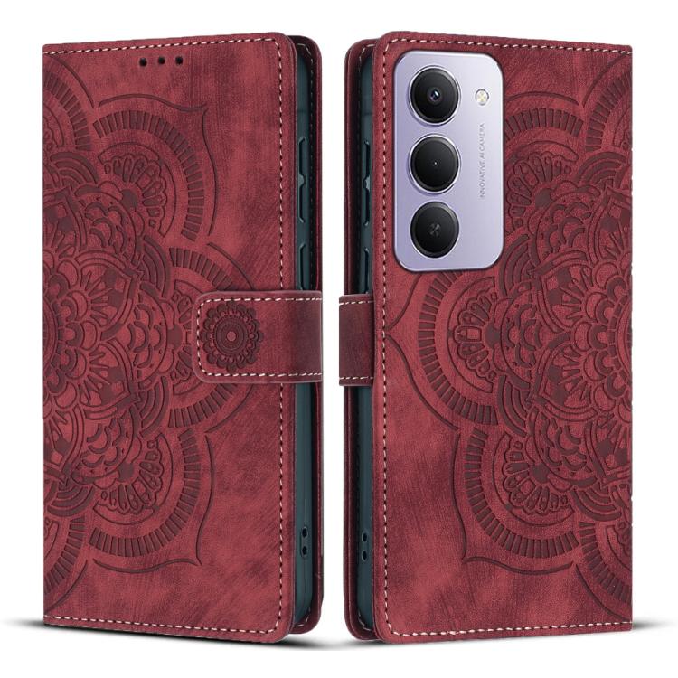 Mandala Embossed Retro Frosted Leather Phone Case, For Redmi Note 17 5G / 4G Global 169.7mm, For Redmi Note 17 Pro Max 5G Global 163.4mm, For Redmi Note 17 Pro 5G Global 163.5mm, For Redmi 17 5G / 4G Global 170mm, For Redmi Note 15 Pro+ 5G Global 163.3...