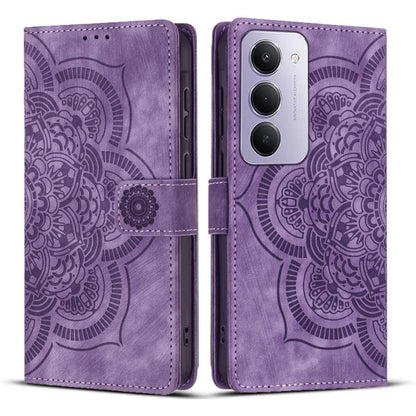 Mandala Embossed Retro Frosted Leather Phone Case, For Redmi Note 17 5G / 4G Global 169.7mm, For Redmi Note 17 Pro Max 5G Global 163.4mm, For Redmi Note 17 Pro 5G Global 163.5mm, For Redmi 17 5G / 4G Global 170mm, For Redmi Note 15 Pro+ 5G Global 163.3...