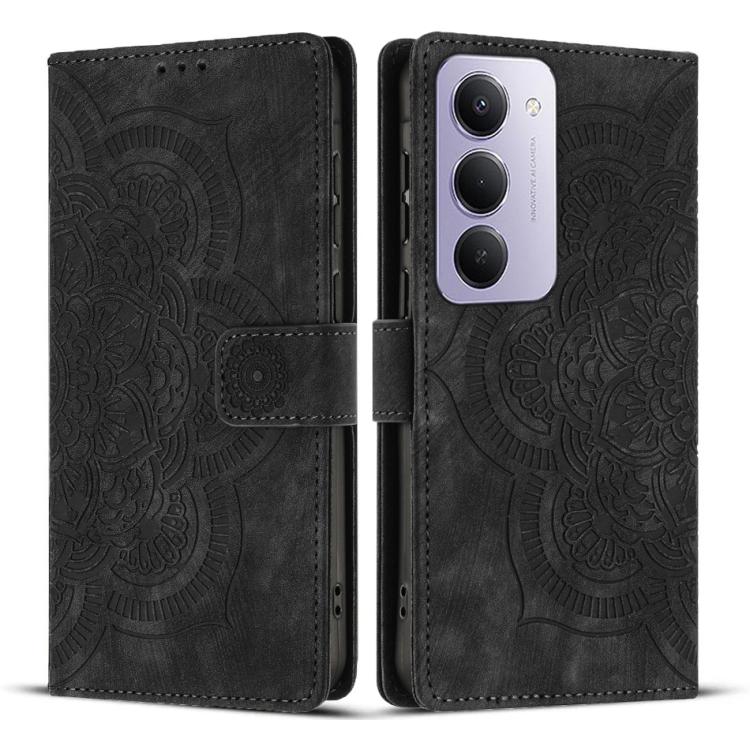 Mandala Embossed Retro Frosted Leather Phone Case, For Redmi Note 17 5G / 4G Global 169.7mm, For Redmi Note 17 Pro Max 5G Global 163.4mm, For Redmi Note 17 Pro 5G Global 163.5mm, For Redmi 17 5G / 4G Global 170mm, For Redmi Note 15 Pro+ 5G Global 163.3...