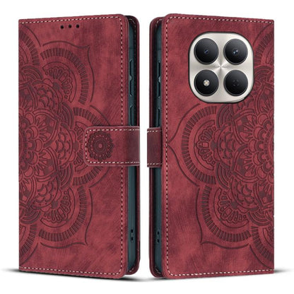 Mandala Embossed Retro Frosted Leather Phone Case, For Redmi Note 17 5G / 4G Global 169.7mm, For Redmi Note 17 Pro Max 5G Global 163.4mm, For Redmi Note 17 Pro 5G Global 163.5mm, For Redmi 17 5G / 4G Global 170mm, For Redmi Note 15 Pro+ 5G Global 163.3...